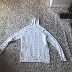 Lands End white turtleneck Size L